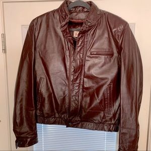 Verducci Maroon Motorcycle Leather Jacket